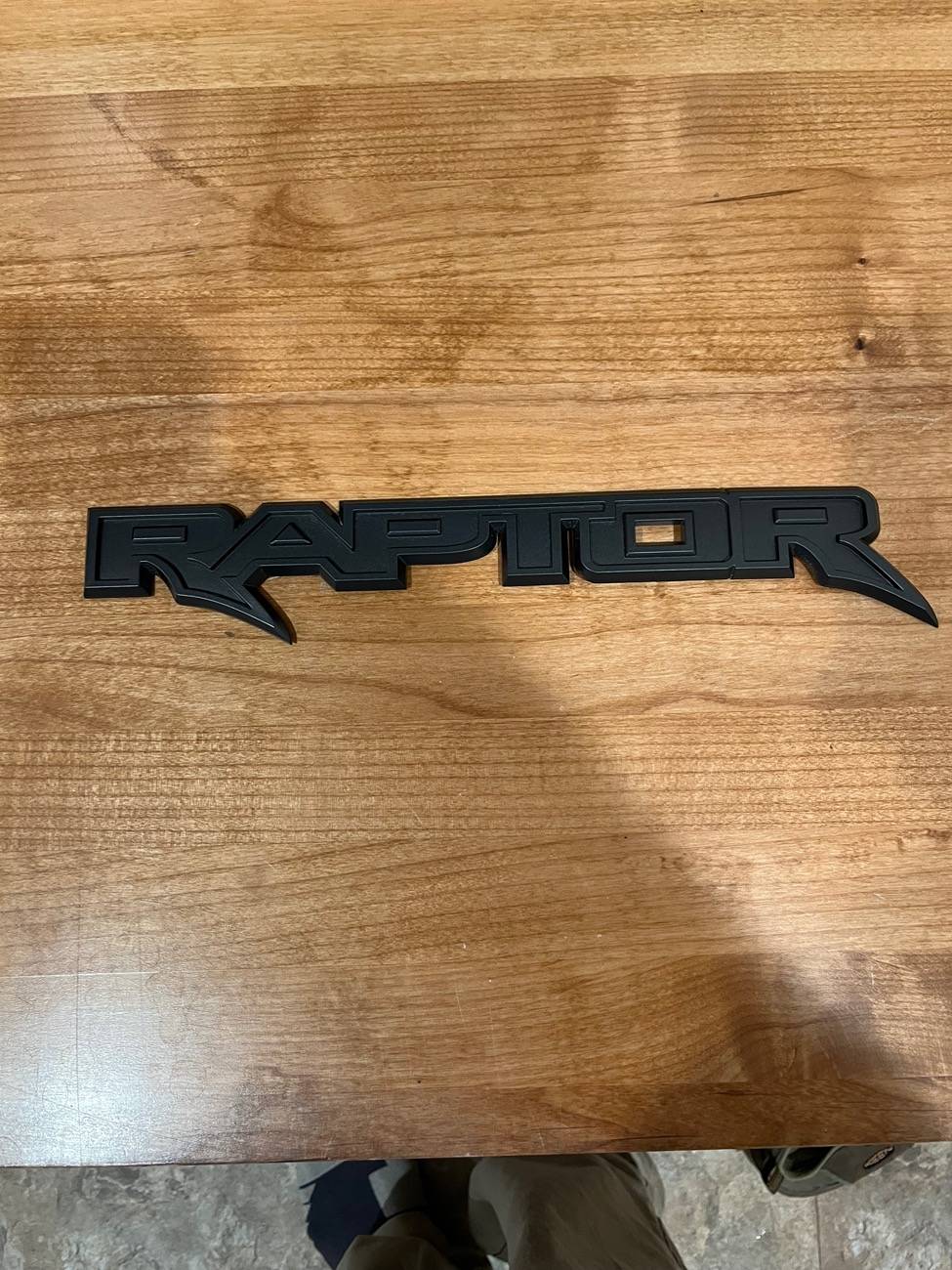Ford Ranger Raptor tailgate badge removed IMG_4376
