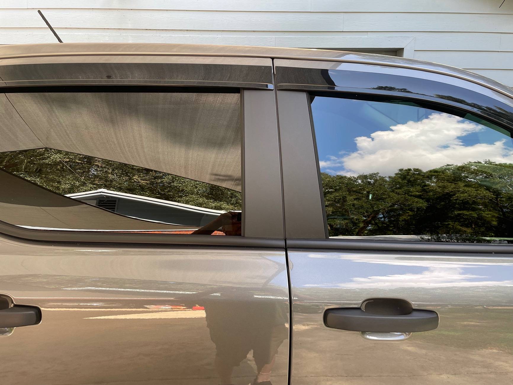 Ford Ranger Aeroskin door window deflectors (low profile) installed on my 2024 Ranger IMG_5303