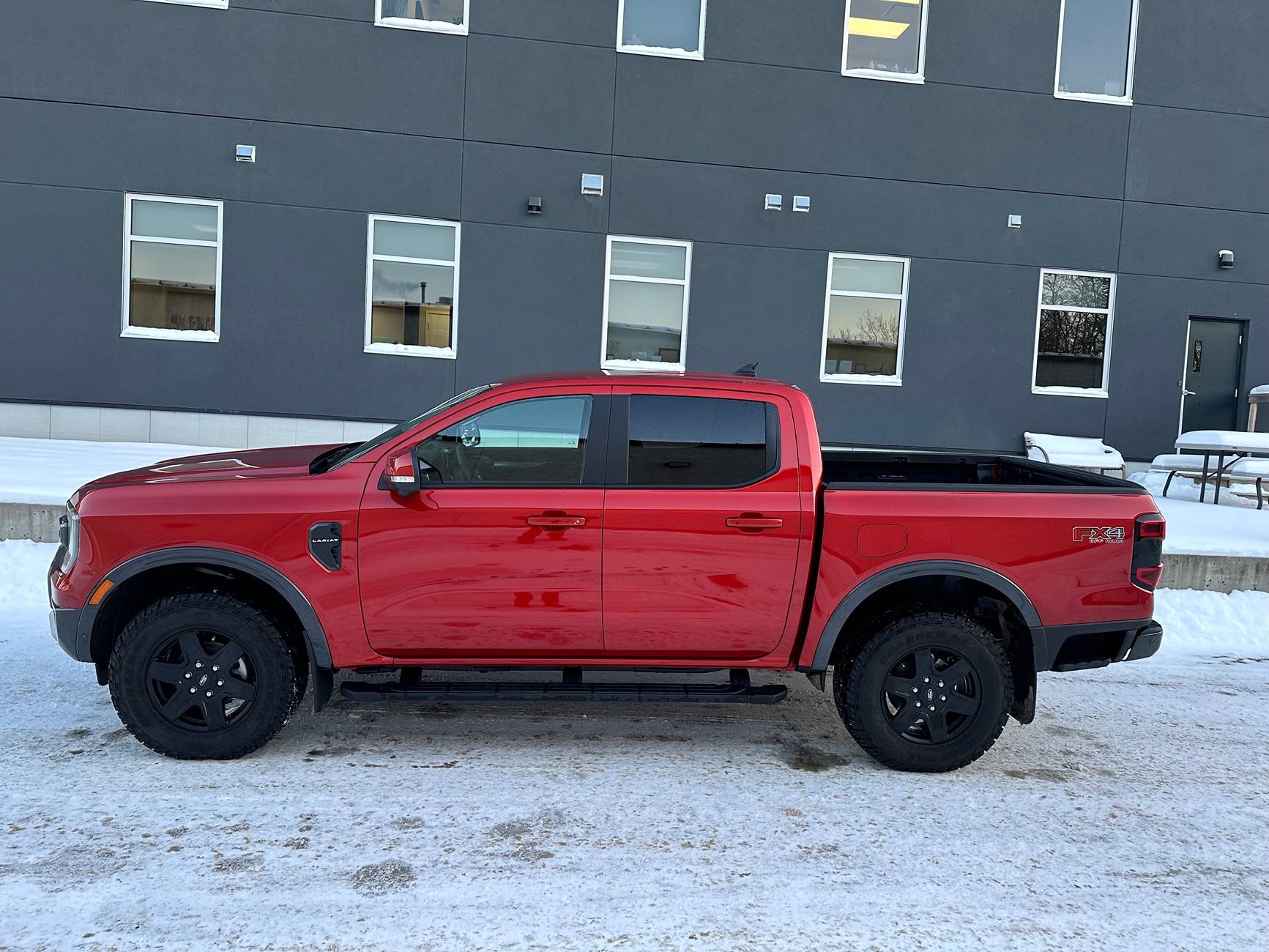 Ford Ranger 17" rims with larger tires for 2024 Lariat IMG_5507