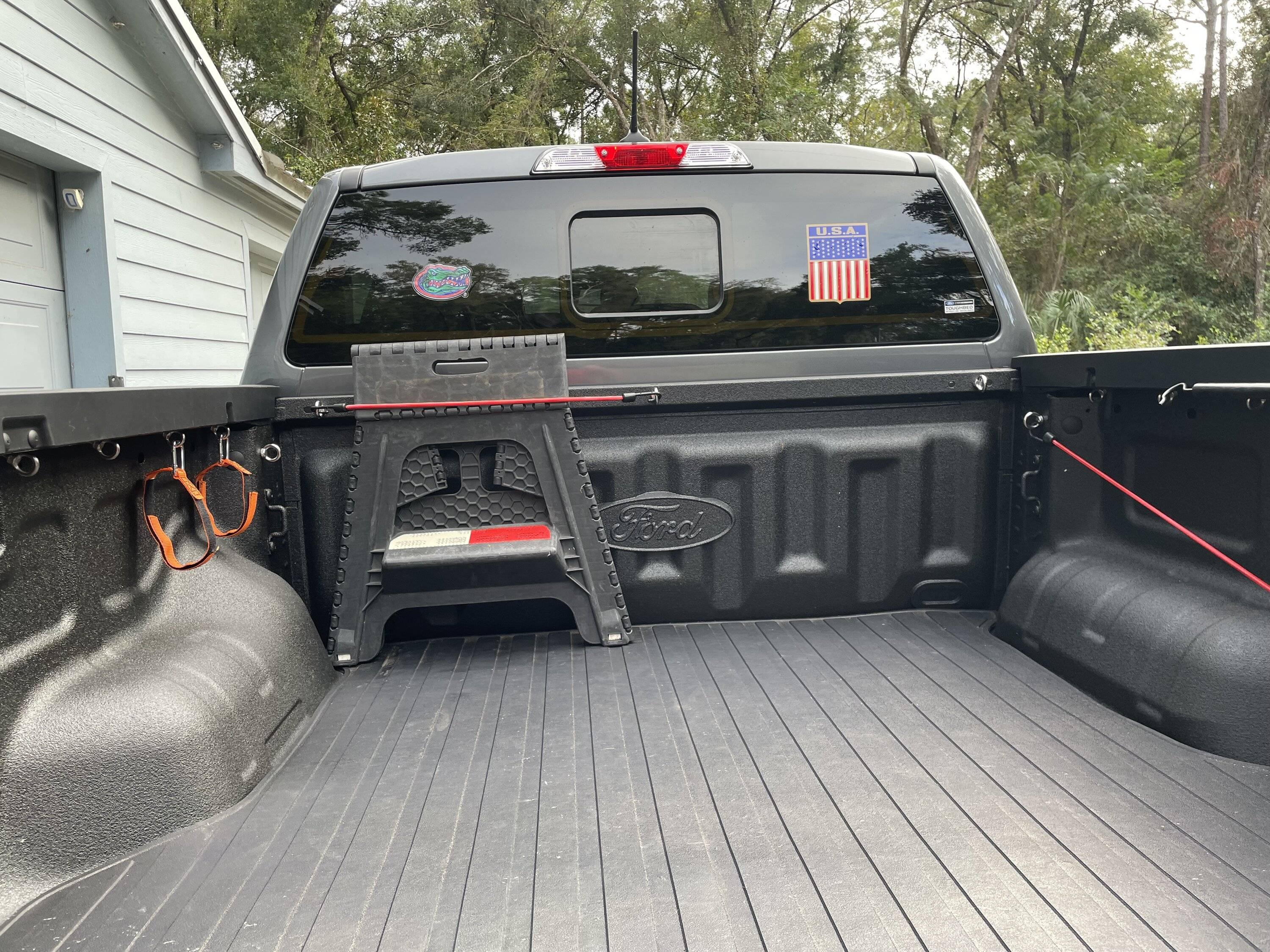 Ford Ranger Added some tie downs to bed today. IMG_5530