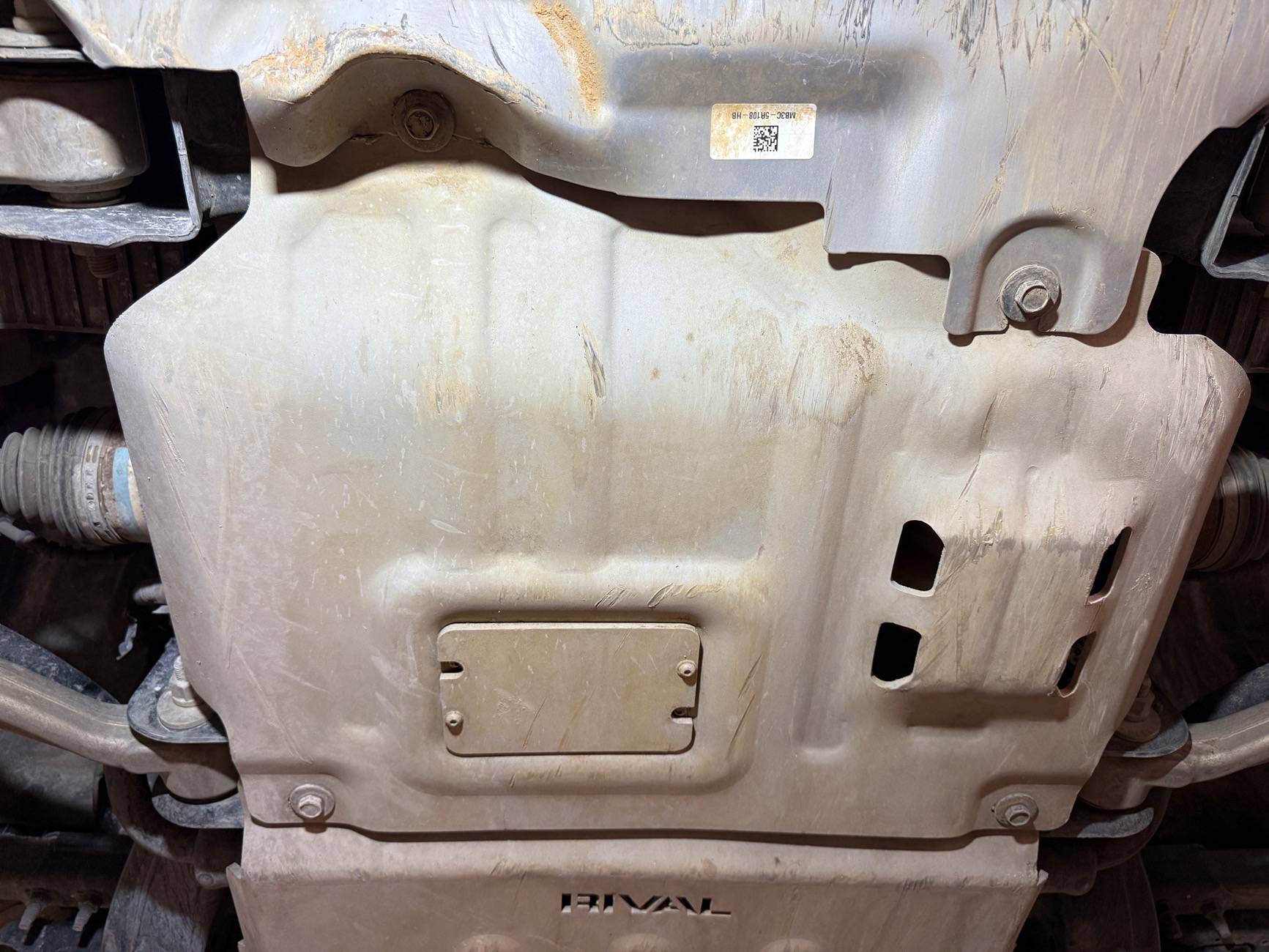 Ford Ranger Rival 4X4 Aluminum Skid Plates VS Factory Steel FX4 Skid Plates IMG_5774