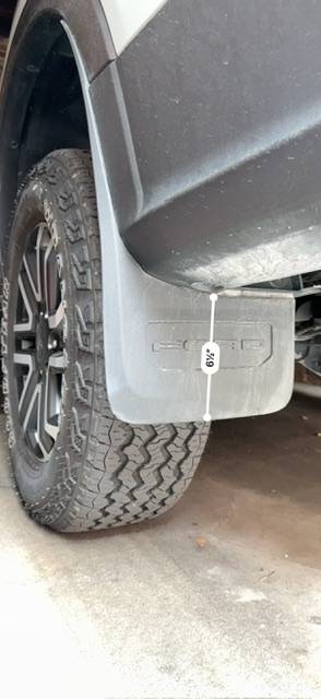 Ford Ranger Need advice for 2025 Ranger Lariat mud flaps IMG_6104