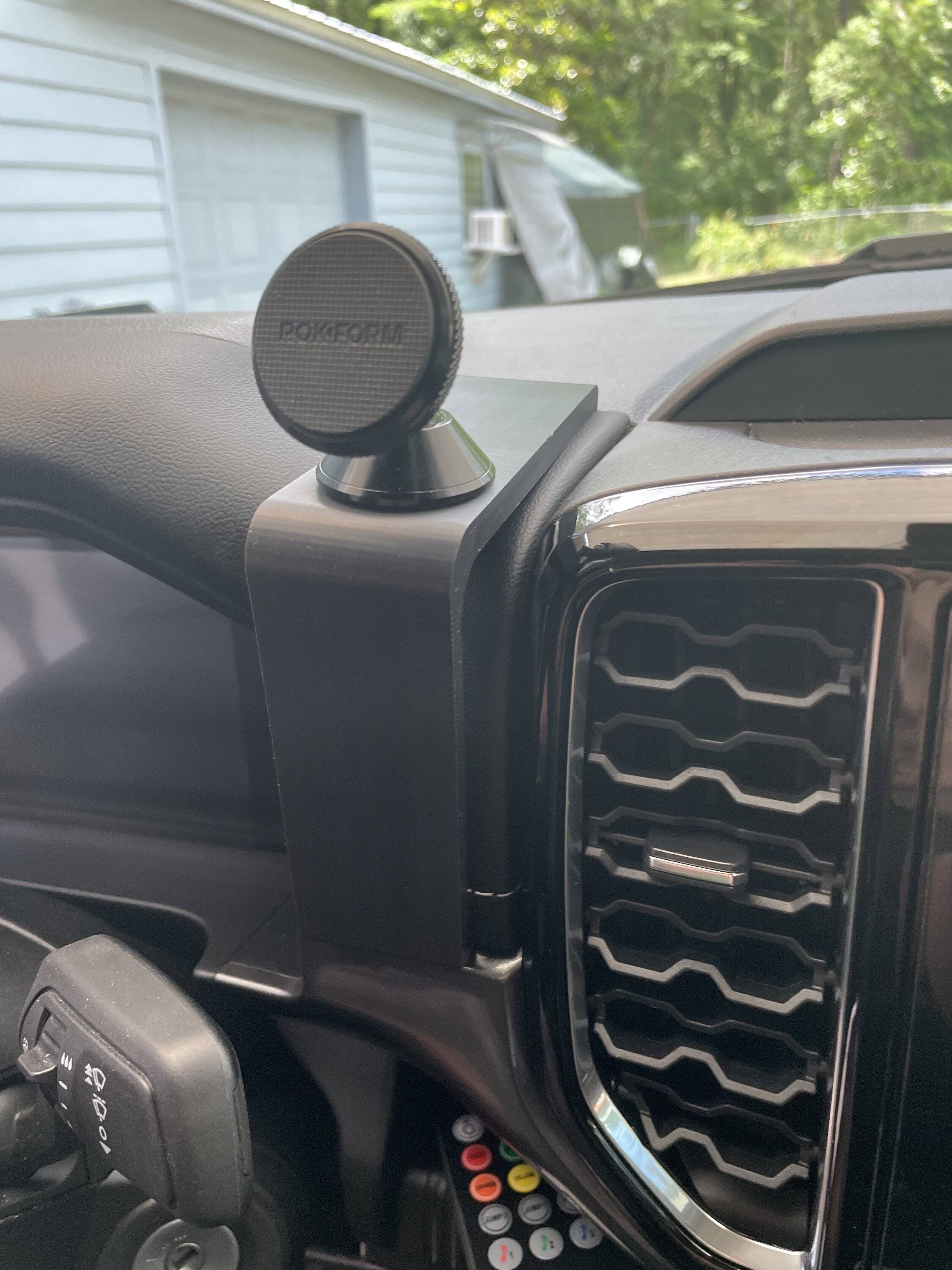 Ford Ranger Test driving a new phone holder. IMG_6496