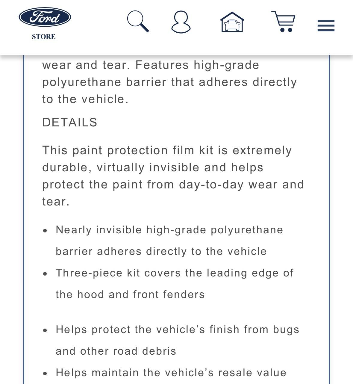 Ford Ranger Factory Paint Protection Film PPF coverage areas? IMG_7999