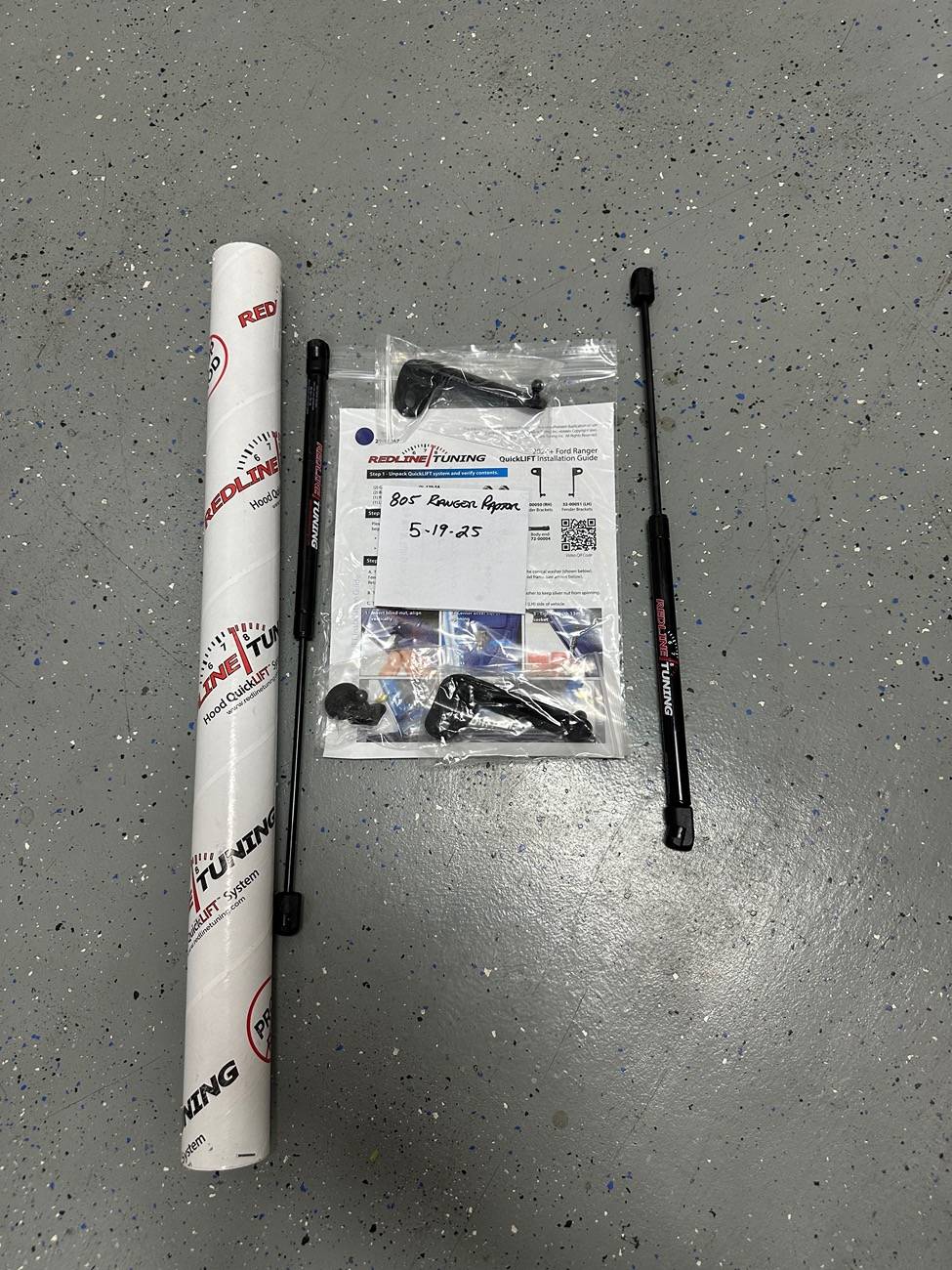 Ford Ranger Redline Tuning Ranger Raptor Quick lift hood kit SOLD IMG_8348