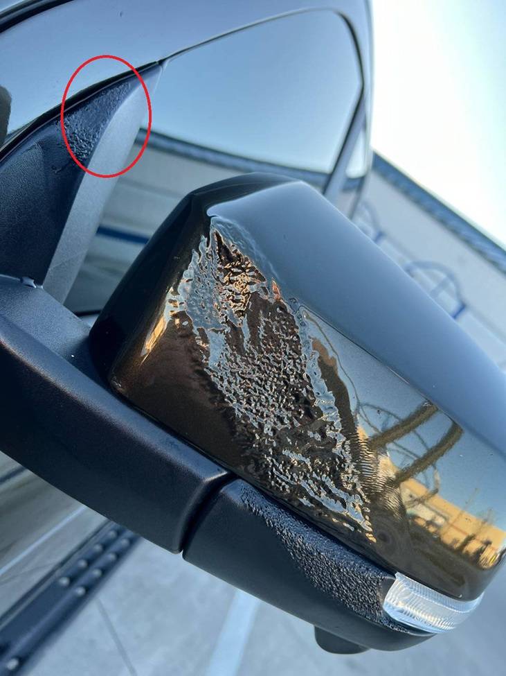 Ford Ranger Side mirrors melted IMG_8507