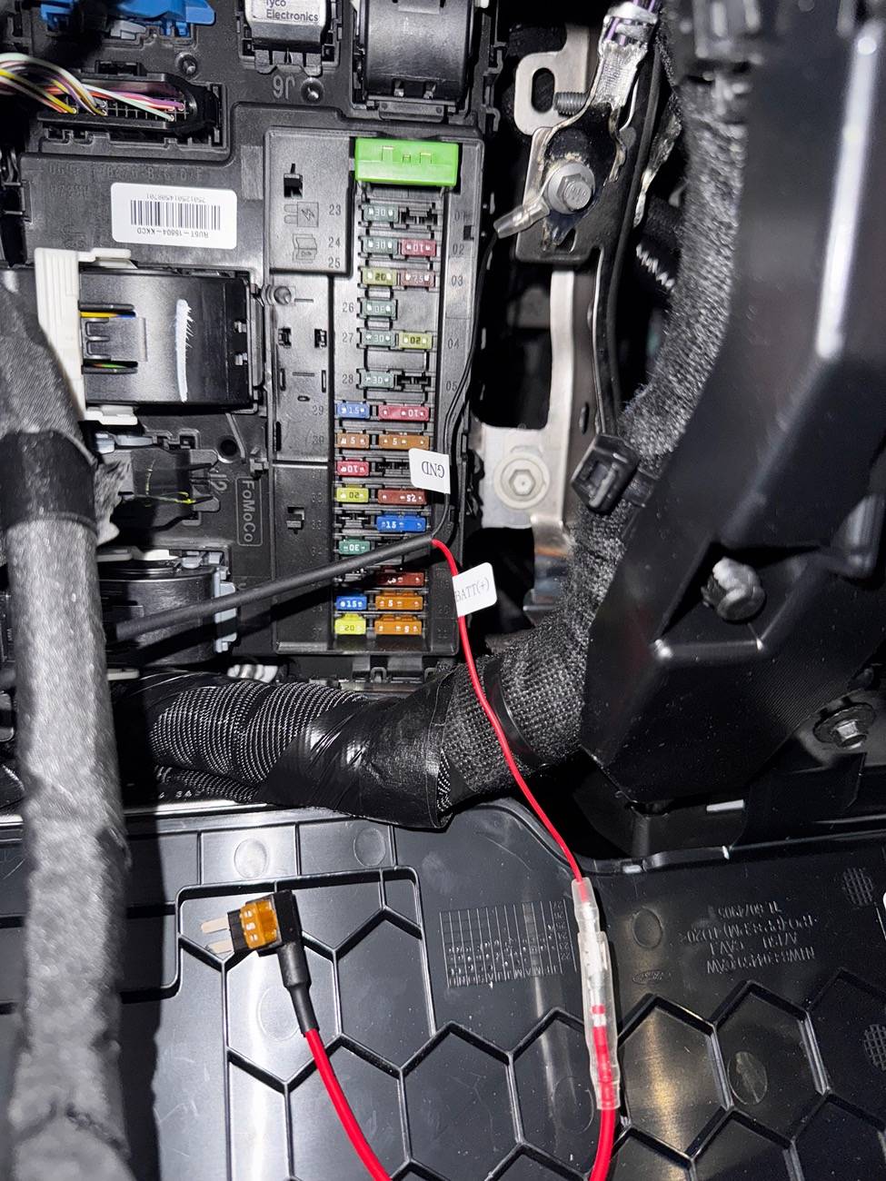 Ford Ranger HOW TO: Install dash cam using driver's side cabin fusebox, 2024 Ranger Raptor IMG_8618