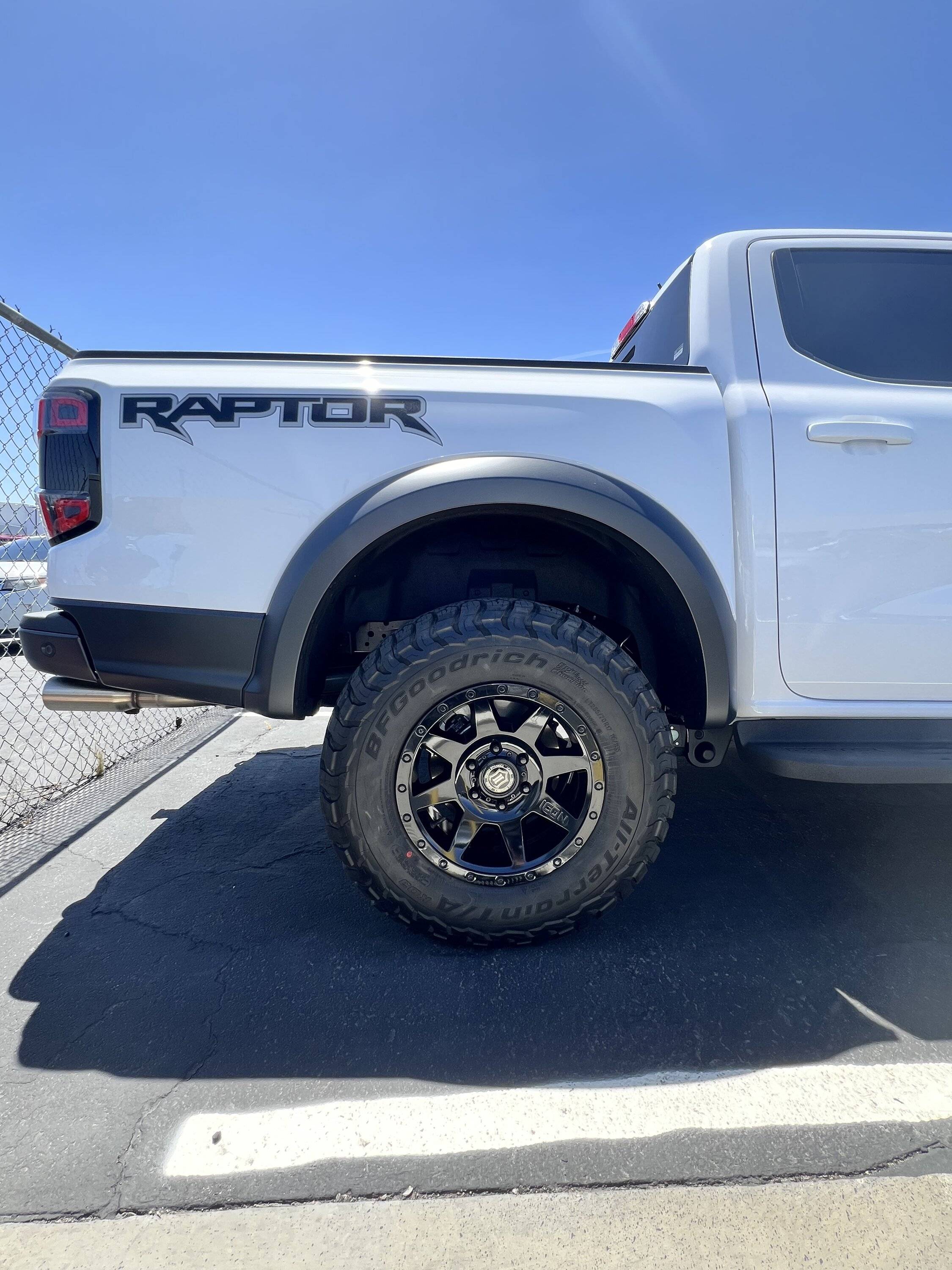 Ford Ranger My Ranger Raptor mounted w/ Icon Rebound Wheels Powder Coated Gloss Black IMG_9308