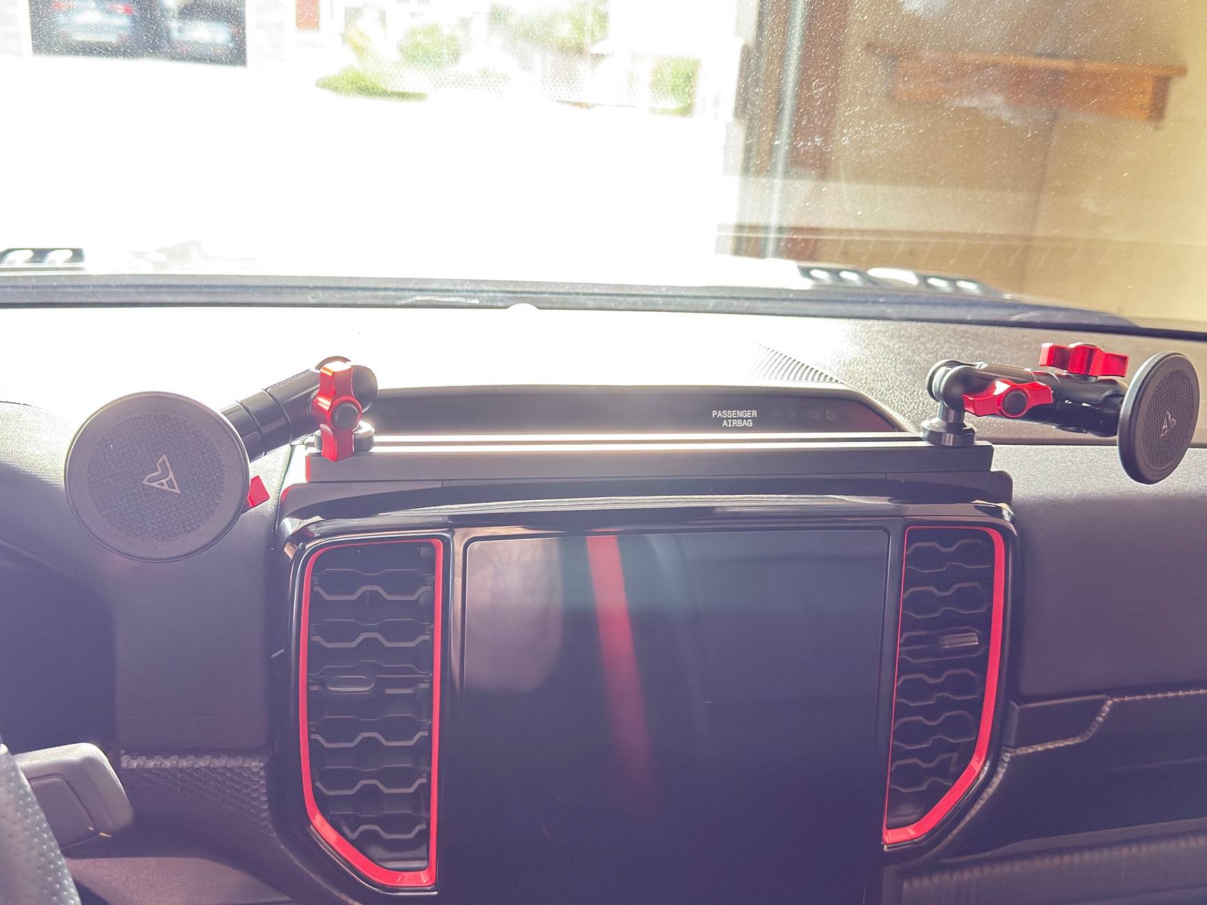 Ford Ranger Tackform TRAXX Dash Mount Install IMG_9650