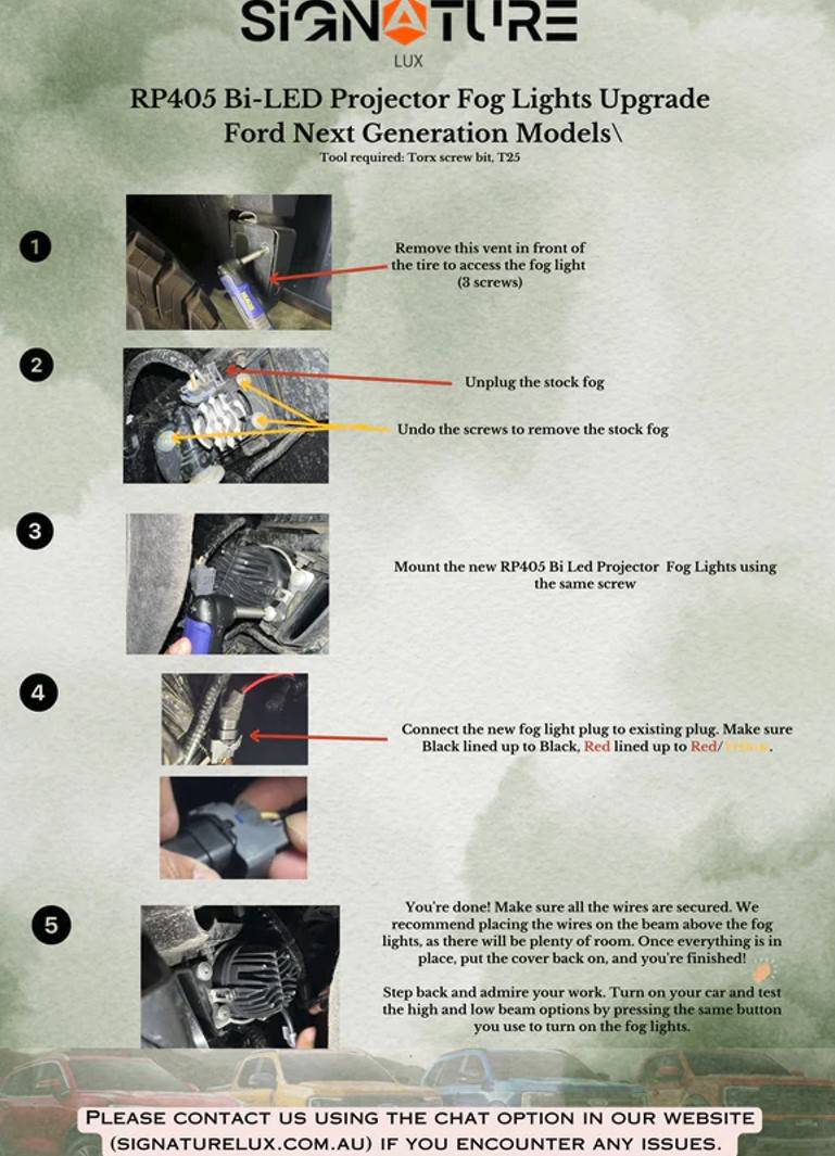 Ford Ranger LED Fog Lights upgrade on my 2024 Ranger Raptor Install Instructions