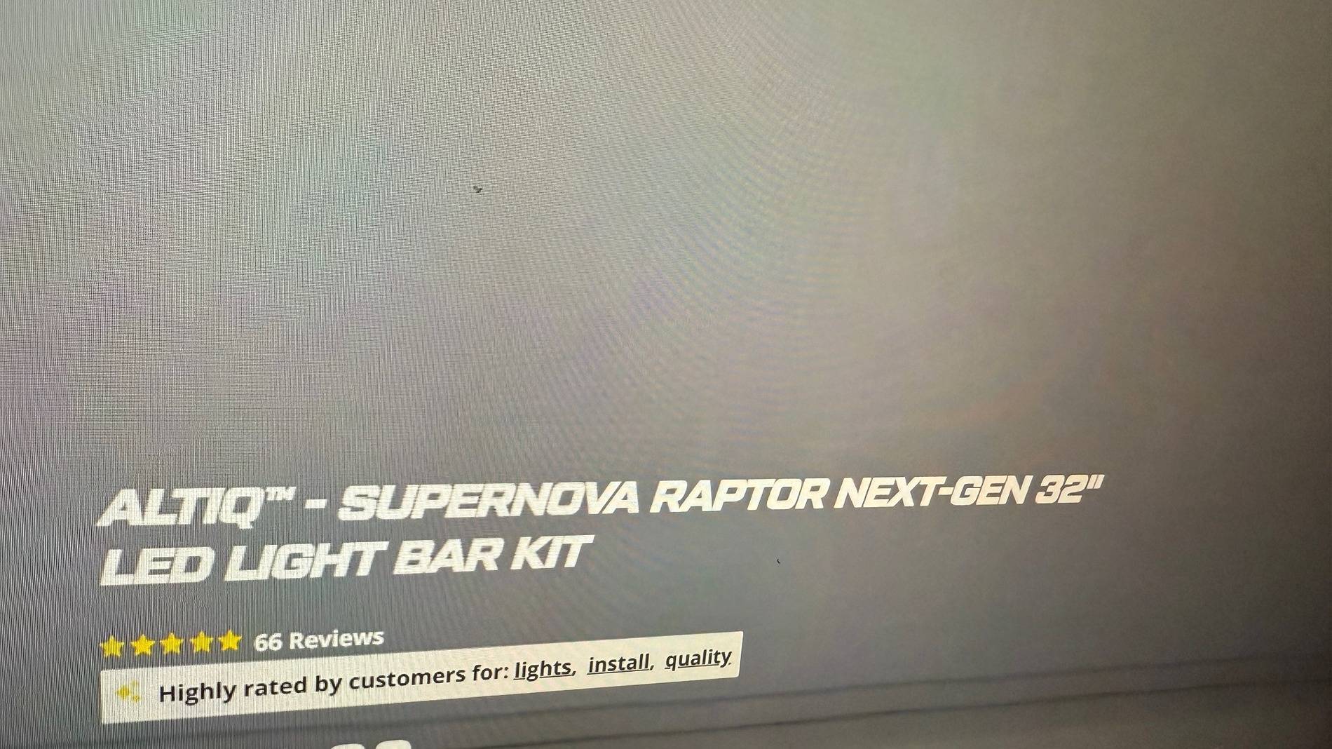 Ford Ranger Altiq Supernova Double Row light bar plug and play light 4