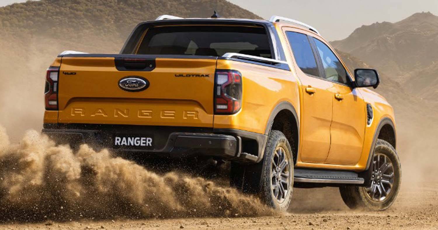 Ford Ranger All-New 2023 Ford Ranger (XL, XLS, XLT, Sport, Wildtrak) Global Reveal! NextGenRanger_Wildtrak_Rear-3QTR_motion2_sand