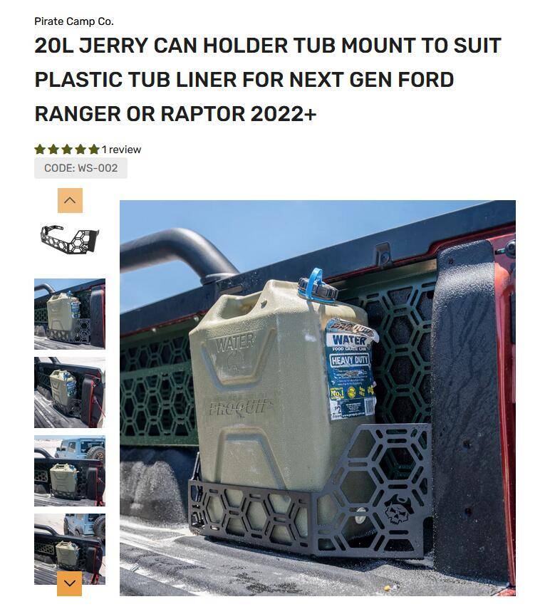 Ford Ranger Bedside Molle Panels PC jerry