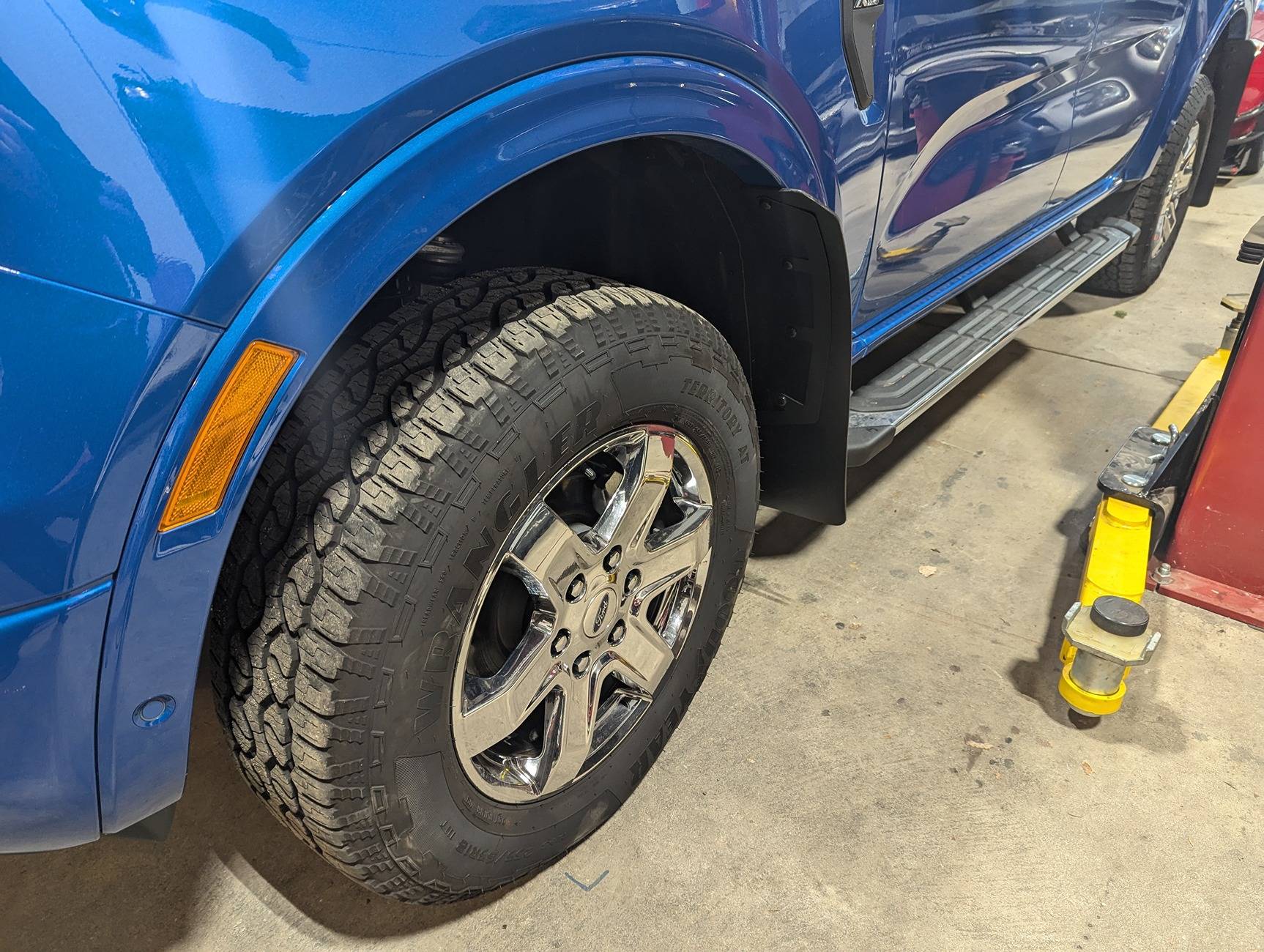Ford Ranger RallyFlapz mud flaps installed on US XLT PXL_20241222_172149515