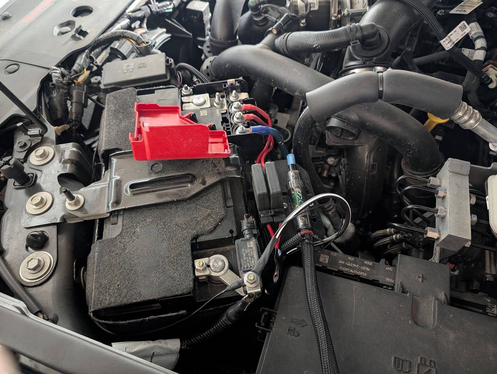 Ford Ranger ARB compressor install with SDHQ brackets and a quick connect in the bed next to 12v power PXL_20250622_122850889