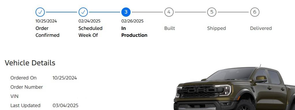Ford Ranger Odd to have a build week during assembly plant shutdown? Ranger Raptor Build Tracker