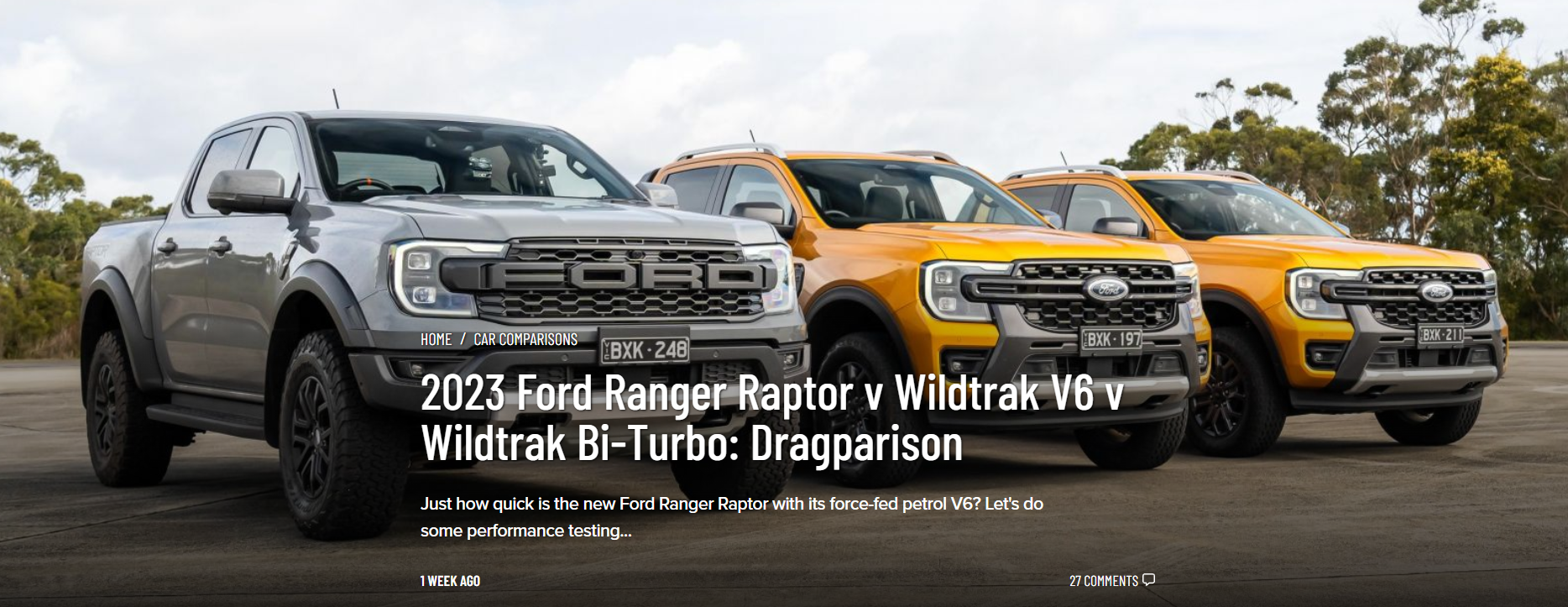 Ford Ranger Ranger vs Ranger Raptor Screenshot 2022-10-19 103114