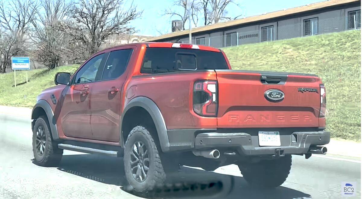 Video U.S. 2024 Ranger Raptor Spotted Highway Driving Ranger6G