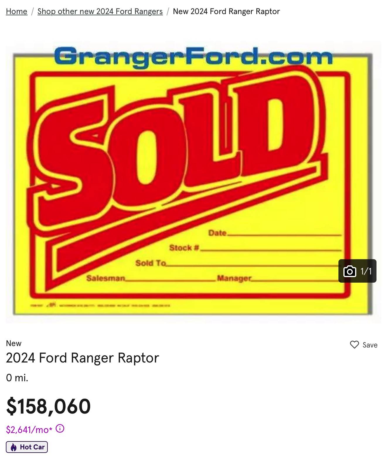Ford Ranger 2024 Ranger (non Raptor) Scheduling Screenshot 2024-01-13 at 1.42.27 PM