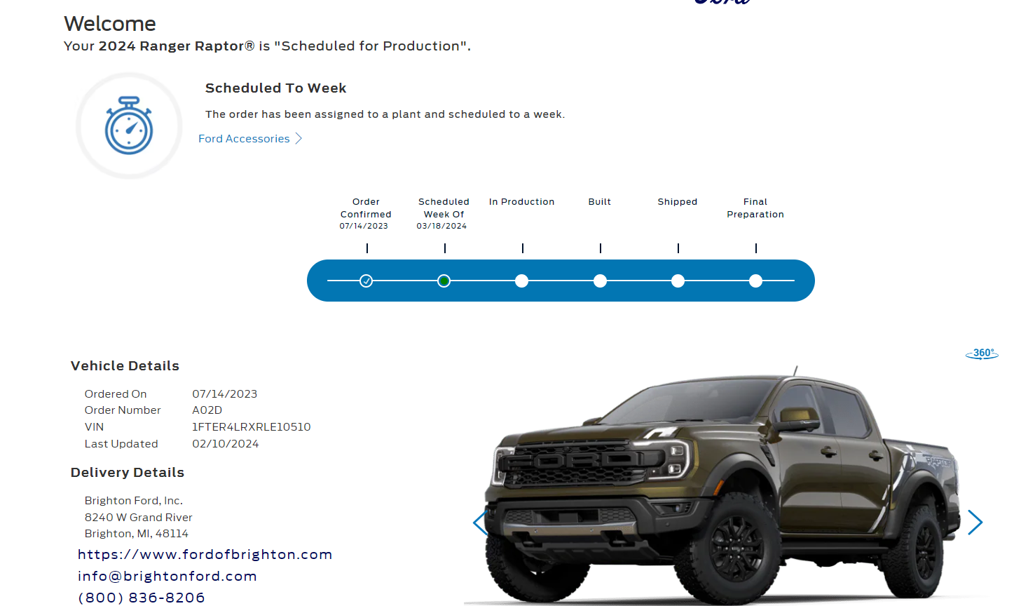 Ford Ranger Ranger Raptor in production but its early? Screenshot 2024-03-05 095636