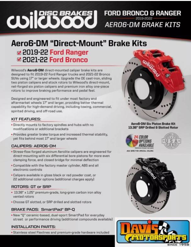 Ford Ranger Brake upgrades for Ranger Raptor Screenshot 2025-02-17 095739
