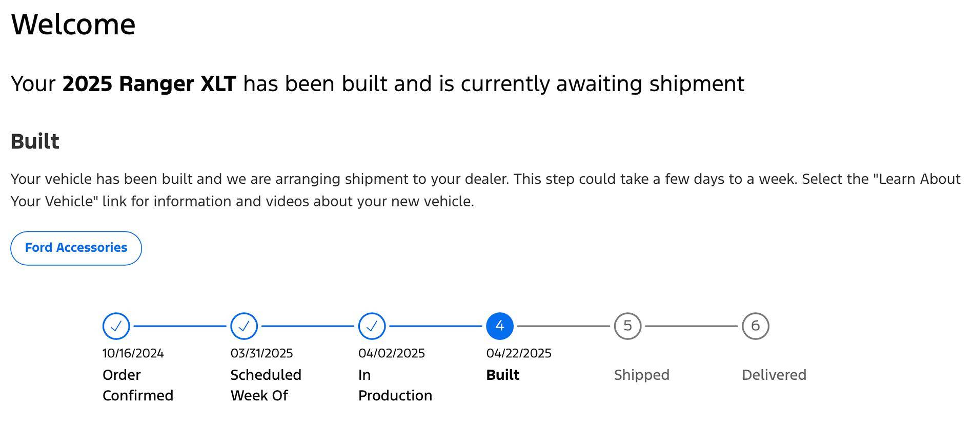Ford Ranger 2025 Order update Screenshot 2025-04-23 at 6.19.57 PM