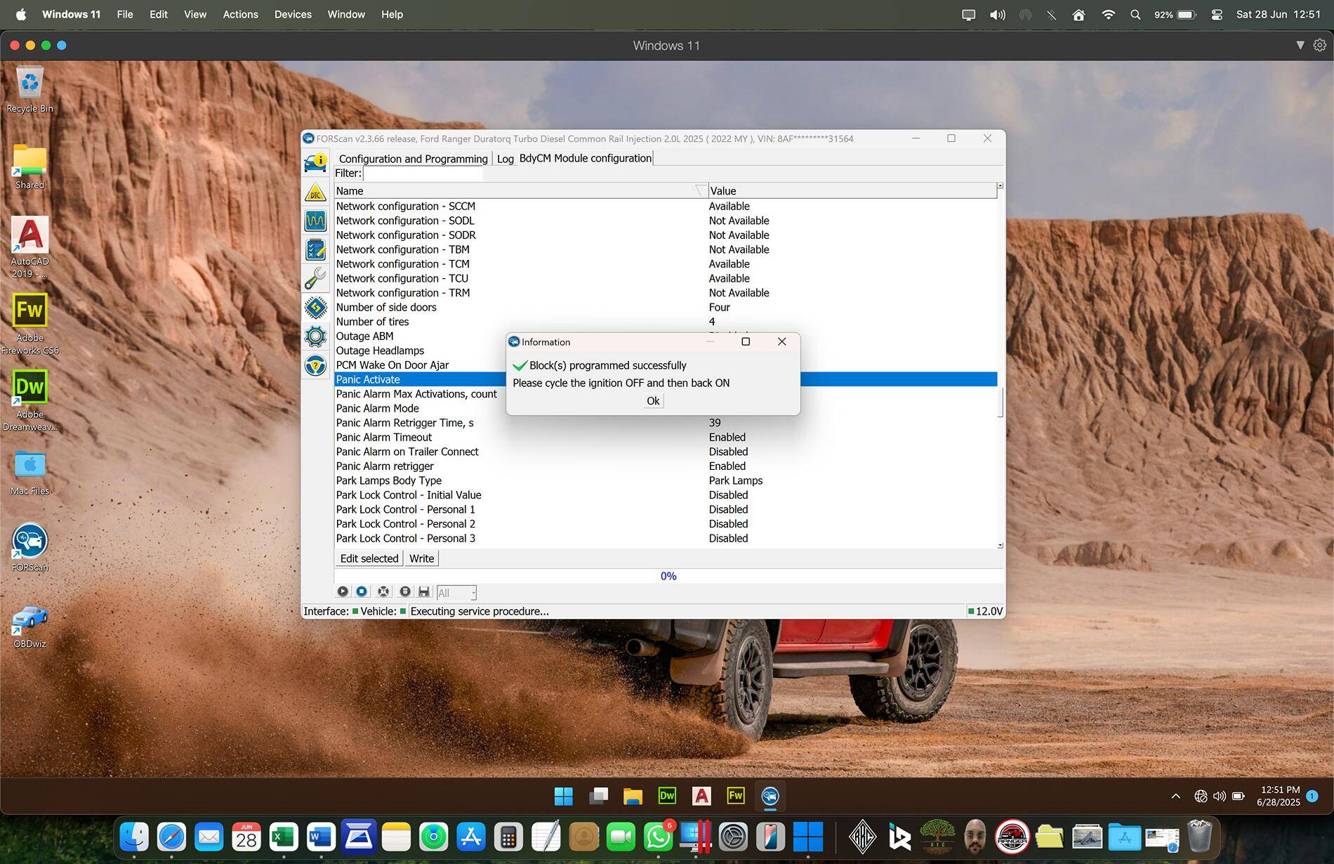 Ford Ranger FORScan NA Ranger 6th Gen (2024+) Crowdsourced Spreadsheet Screenshot 2025-06-28 at 12.51.19