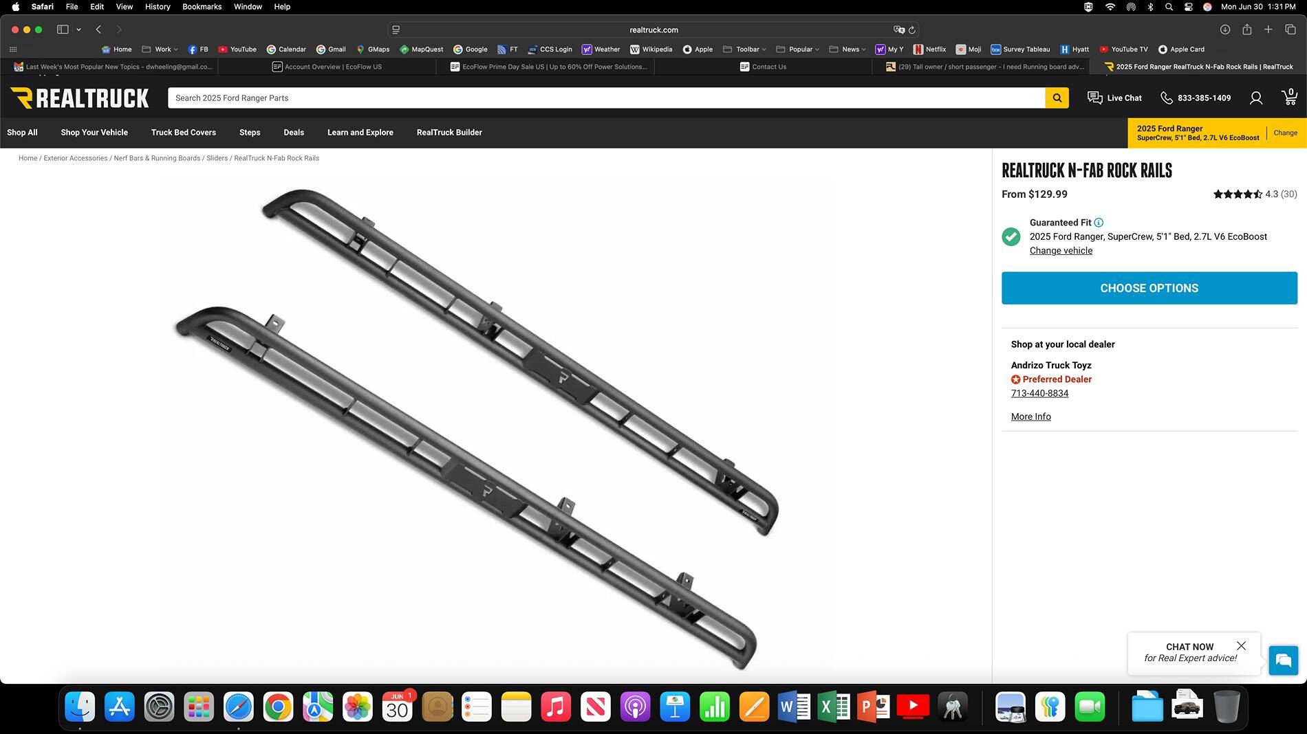 Ford Ranger Tall owner / short passenger - I need Running board advice Screenshot 2025-06-30 at 1.31.07 PM