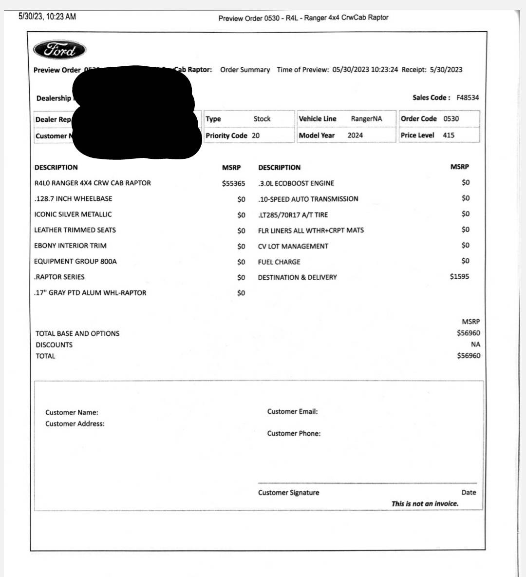 Ford Ranger If you got a build email, what was your Priority Code Screenshot_20230530-124436__01