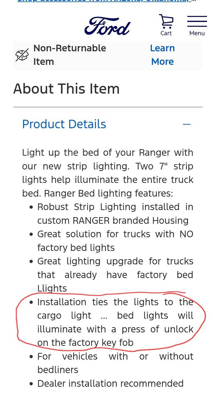 Ford Ranger Easy + Cheap Bed Light w/ Switch Mod Screenshot_20250104_171059_Chrome