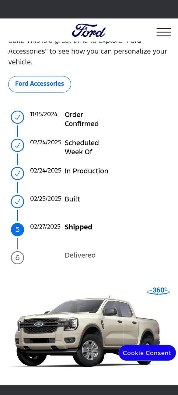 Ford Ranger Newbie from Alberta Canada ordered a 2025 XL. Screenshot_20250228-090504