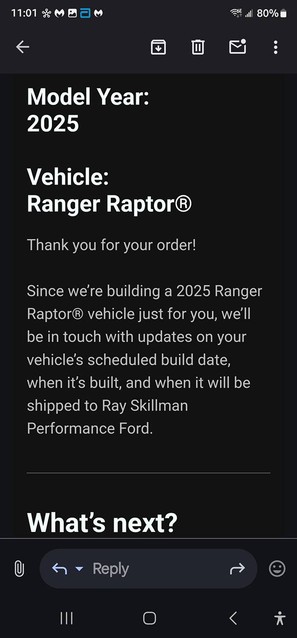 Ford Ranger Giving up, not sure what Ford's problem is producing the 2025 Screenshot_20250328_110142_Gmail