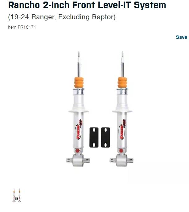 Ford Ranger Rancho 2inch lift replacement shocks - feedback / reviews? Screenshot_6-10-2024_1427_www.americantrucks.com