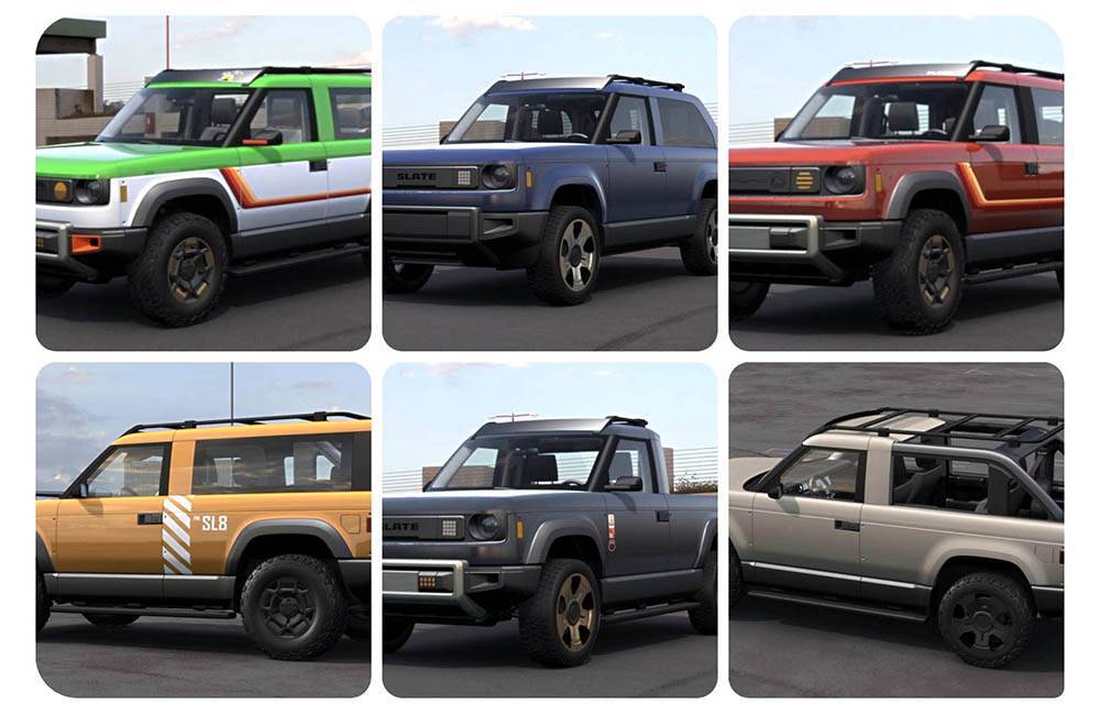 Ford Ranger SLATE Truck revealed as modular Pickup & SUV. Priced under $20K after incentive slate-builds-configurations-