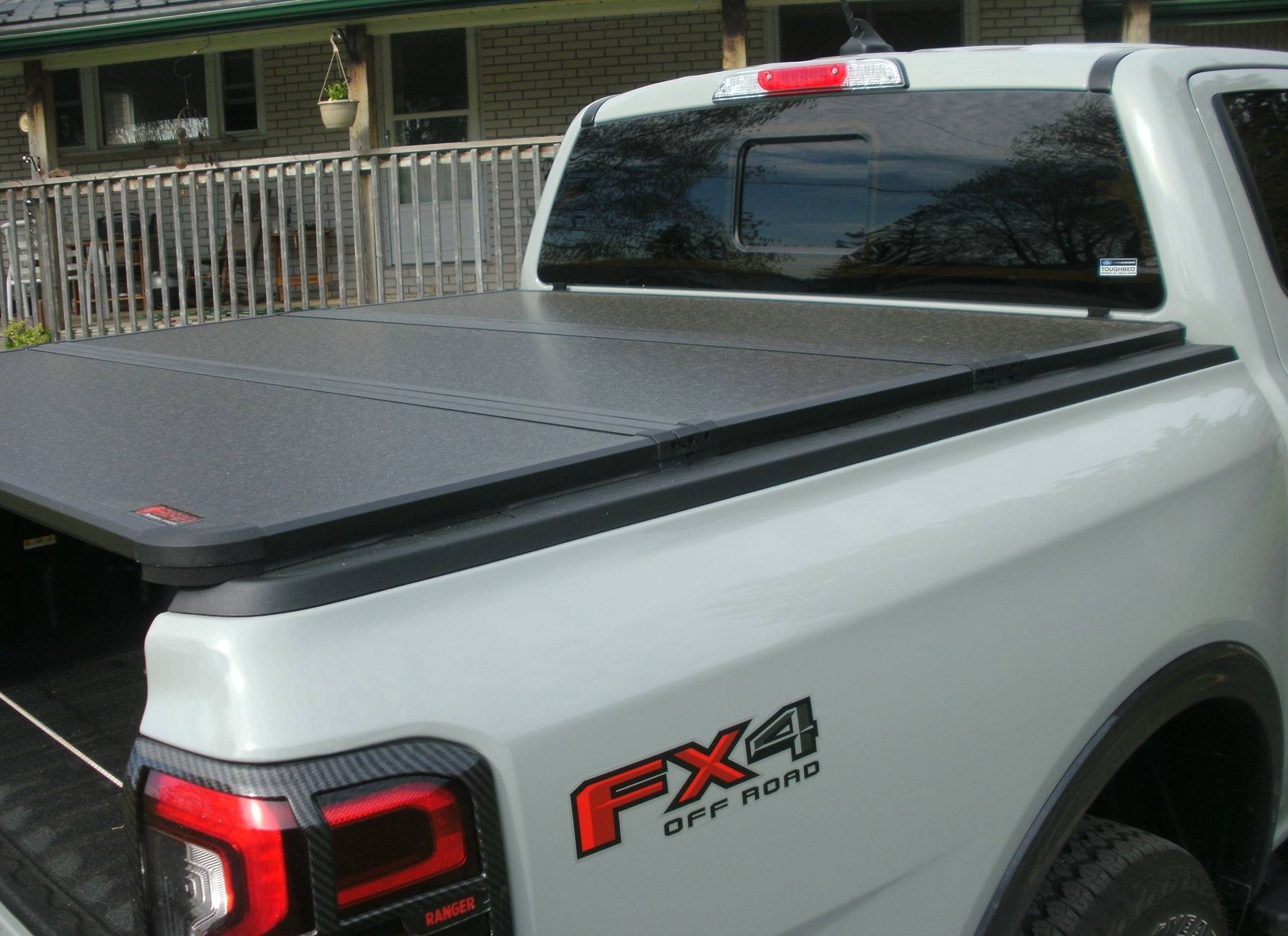 Ford Ranger Bison Tonneau Cover Tonneau cover pass side view
