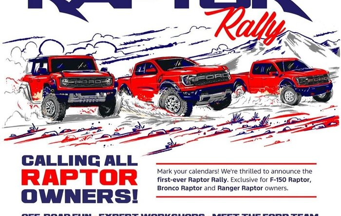 Ford Raptor Rally Coming September