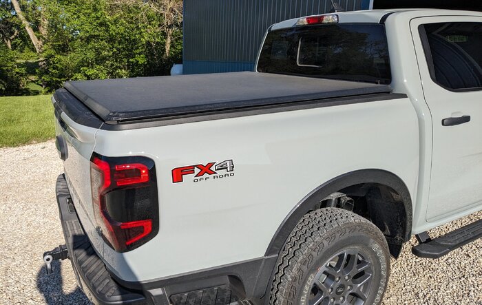 Ford Accessories Truxedo Soft Roll-up Bed Cover installed on 2024 Ranger XLT