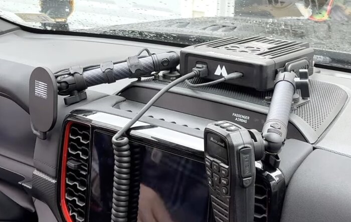 DIY Bullet Point Mounting Solution install using center speaker cover and 1/8" aluminum plate