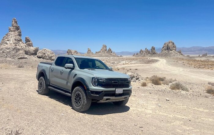 Ranger Raptor at Trona Pinnacles
