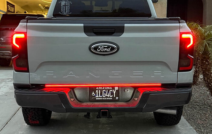 LED tailgate light bar installed (harness wiring diagram attached)