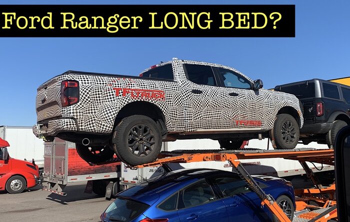 Spotted: 2024 Ford Ranger Crew Cab Long Bed!