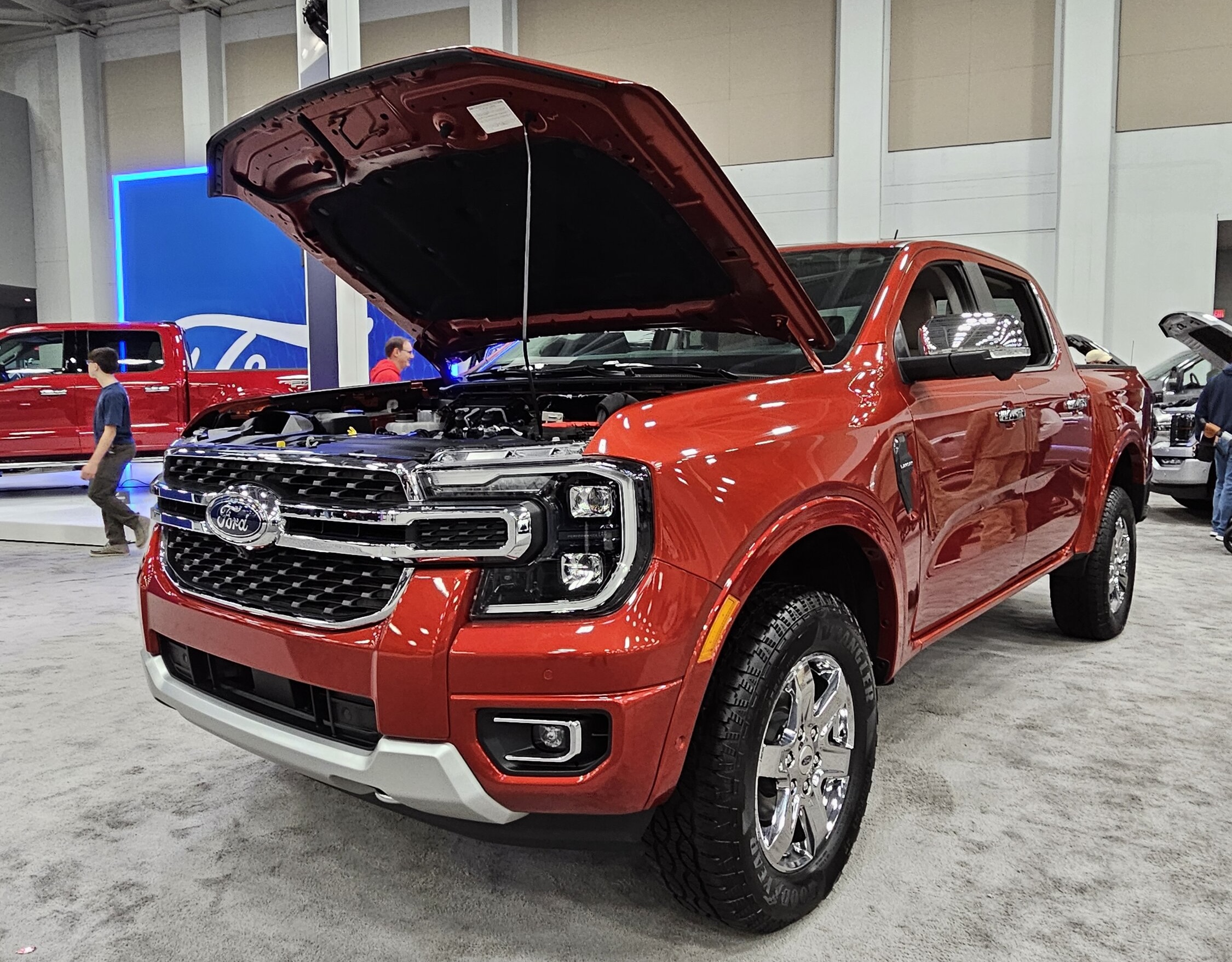 Hot Pepper Red 2024 Ranger Lariat Virginia Beach Auto Show Ranger6G