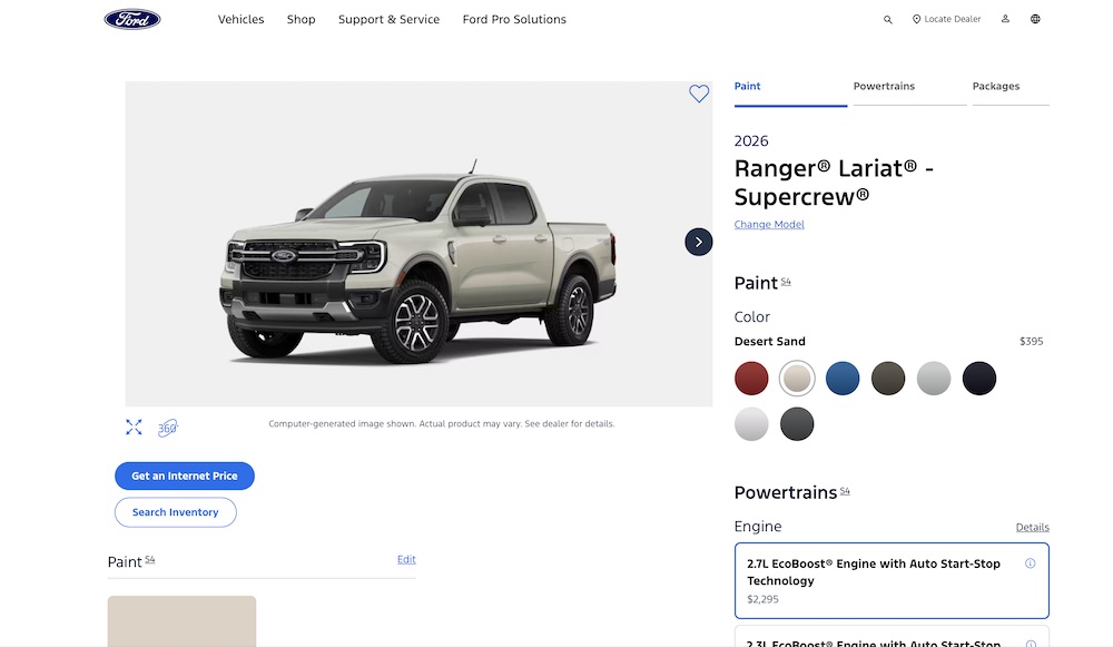 2026 Ranger Build & Price Configurator is Live | Ranger6G - 2024 ...